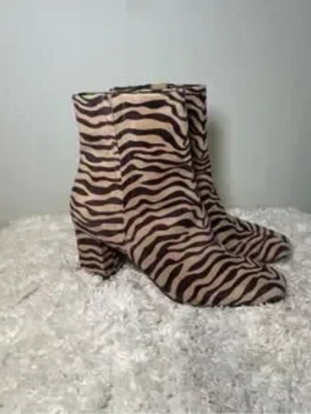 Cole Haan Grand 360 Animal Print Suede Leather Booties